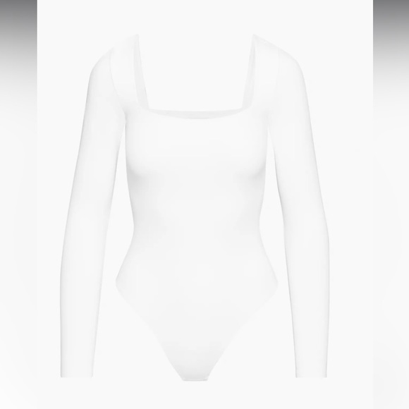 Babaton Contour Squareneck Longsleeve Bodysuit S - Picture 3 of 7